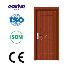 china flush wood classic design interior bathroom PVC wooden door